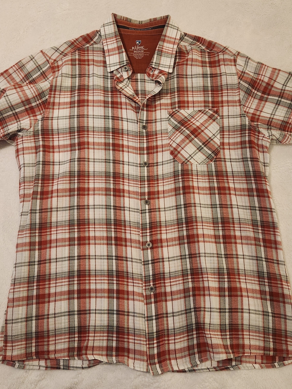 Kuhl Tropik Organic Cotton Button-Up Size Medium